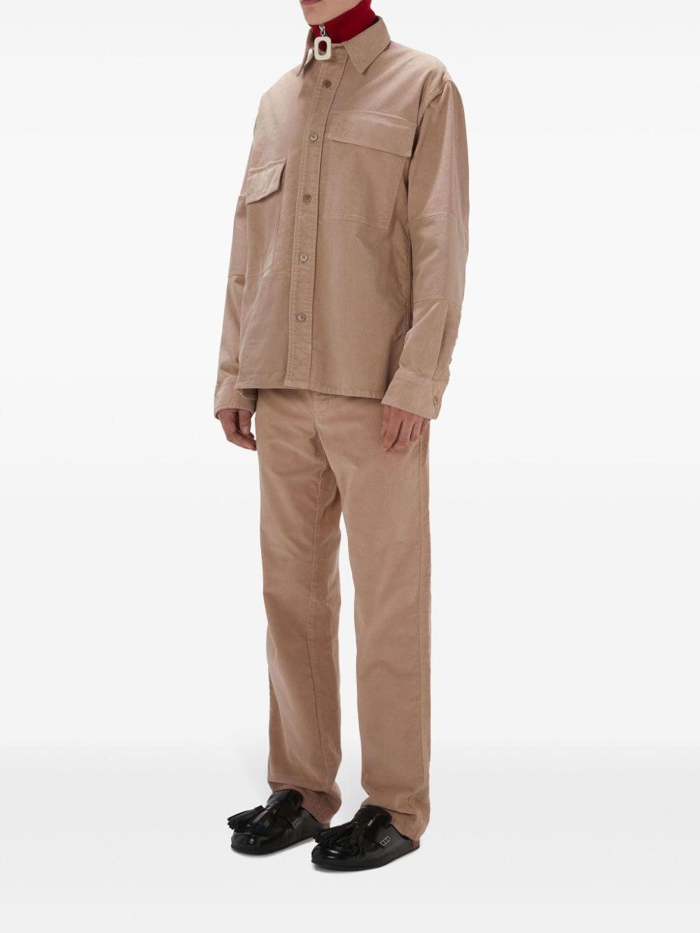 Patchwork-design cotton shirt<BR/><BR/><BR/> SH0317 PG1578046 JW ANDERSON