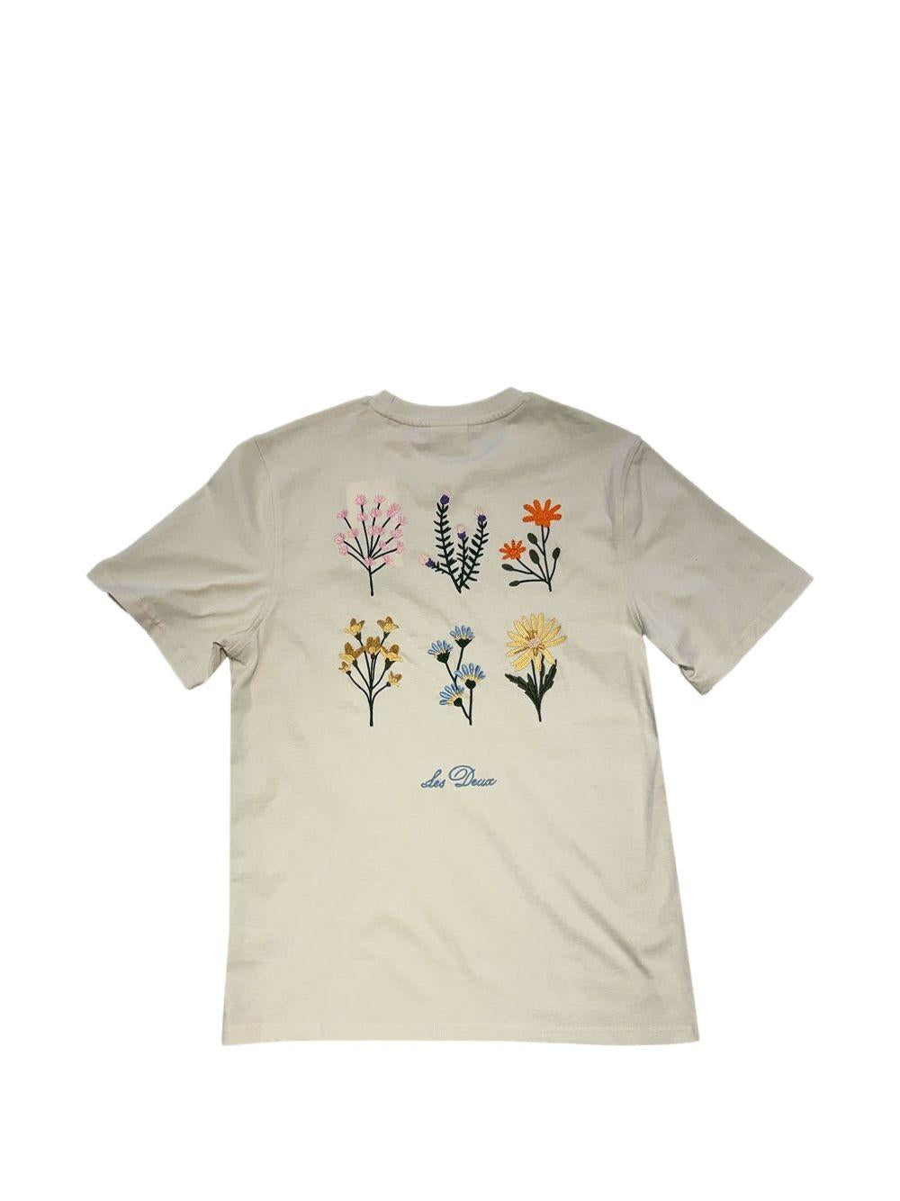 floral-embroidery T-shirt 1002138 211 LES DEUX