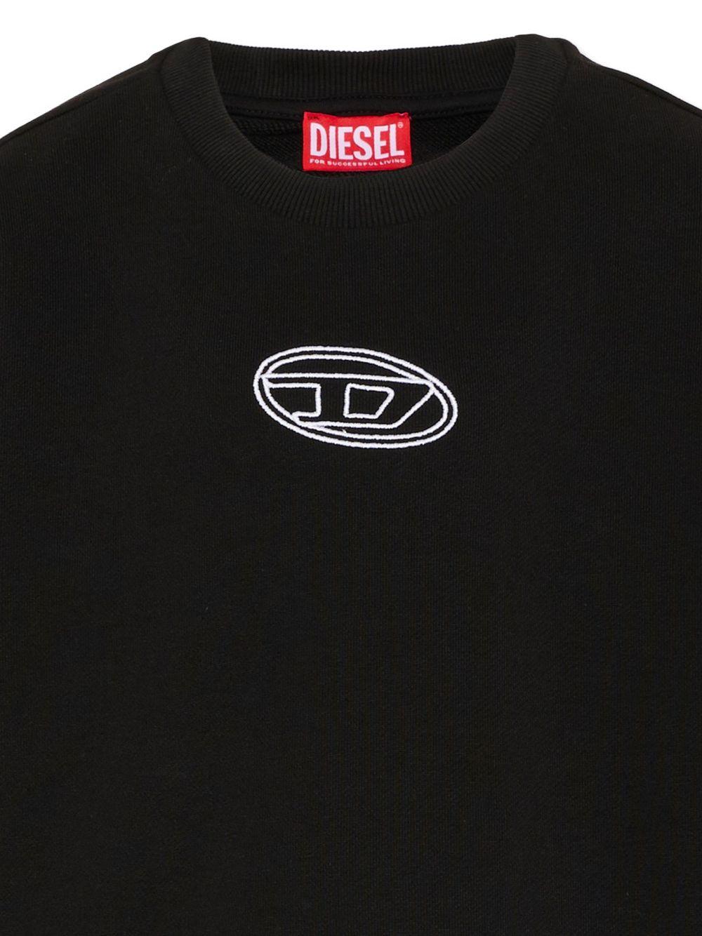 Oversized sweatshirt with embroidery J02621 0GEADK900 DIESEL KIDS
