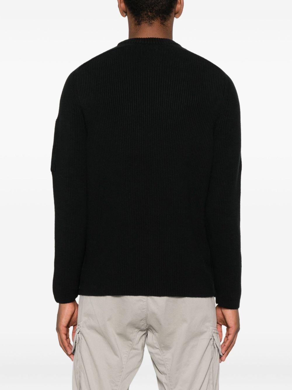 Full Rib Crewneck Lens Sweater 19CMKN015A 006608A999 C.P. COMPANY