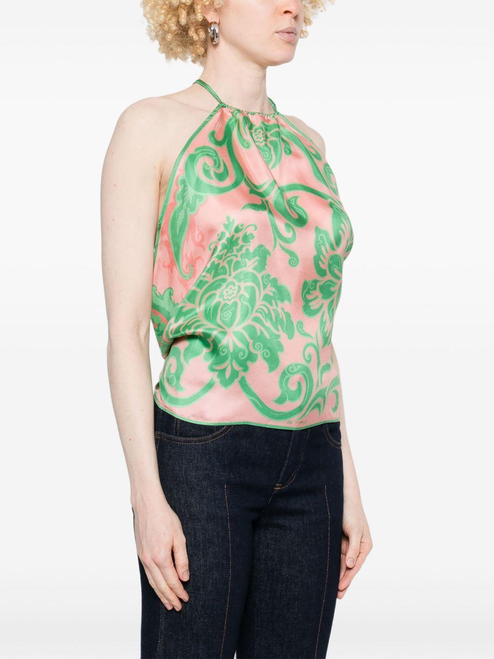 Floral-print top WAXA0012 AK697X0875 ETRO