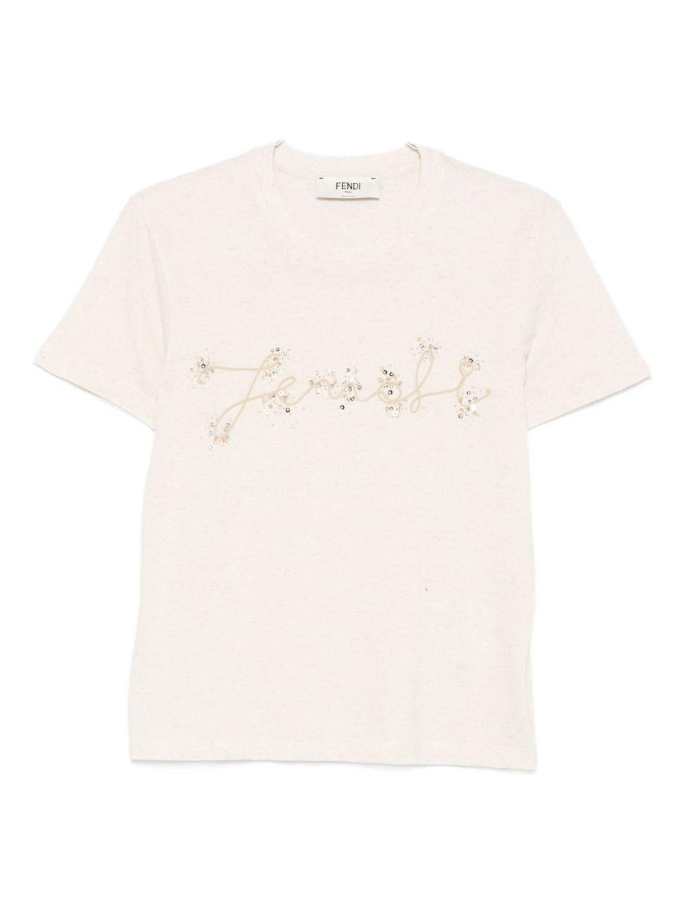 Pailettes T-shirt FS7254 ASMHF1SAZ FENDI