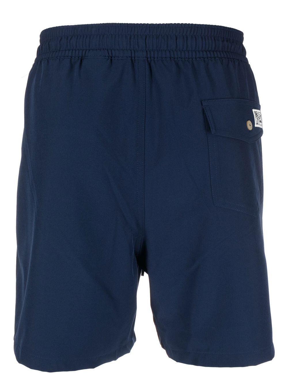 Embroidered Polo Pony swim shorts<BR/><BR/><BR/> 710907255001 NEWPORT NAVY POLO RALPH LAUREN