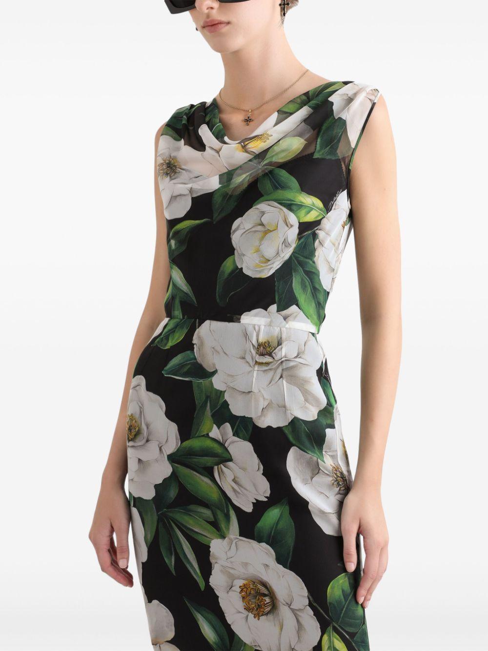 Floral-print mini dress<BR/><BR/><BR/> F6TLBT IS1XDHN5JB DOLCE & GABBANA