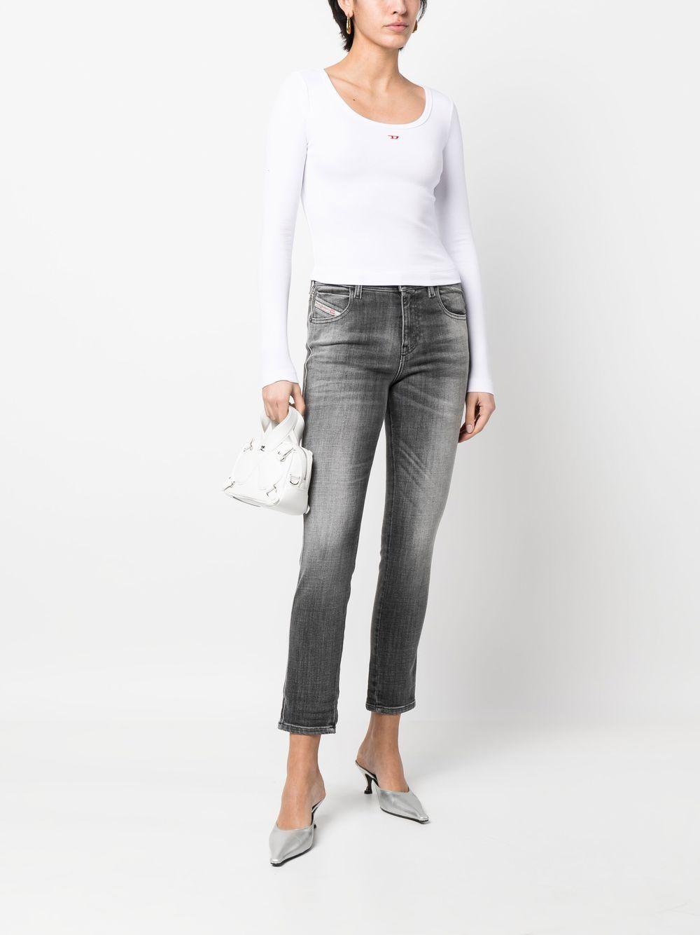 Ribbed logo-patch top A05106 0EJAI100 DIESEL
