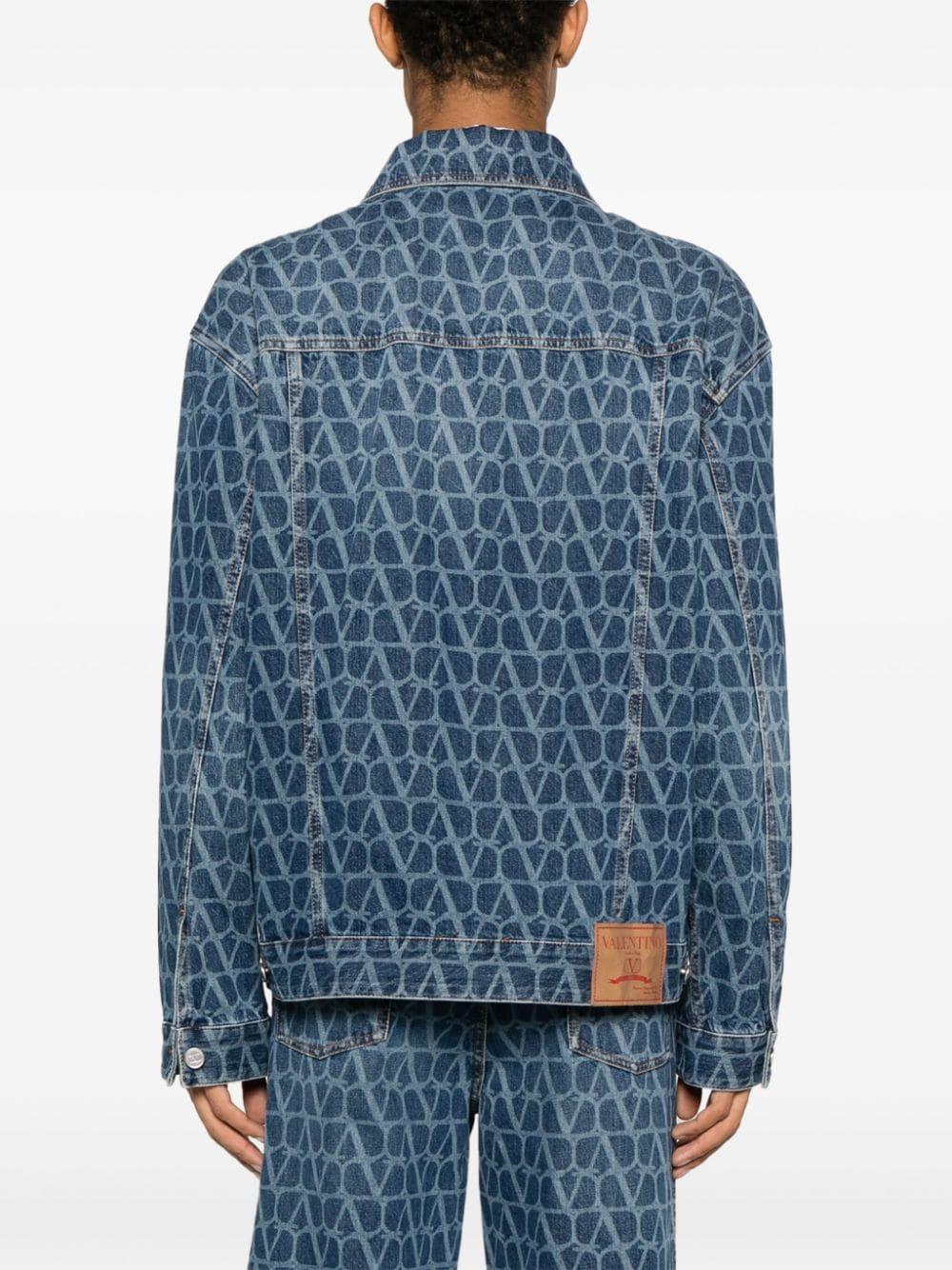 All-over tone-on-tone logo jacket 4V3DC03E9WE 558 VALENTINO GARAVANI