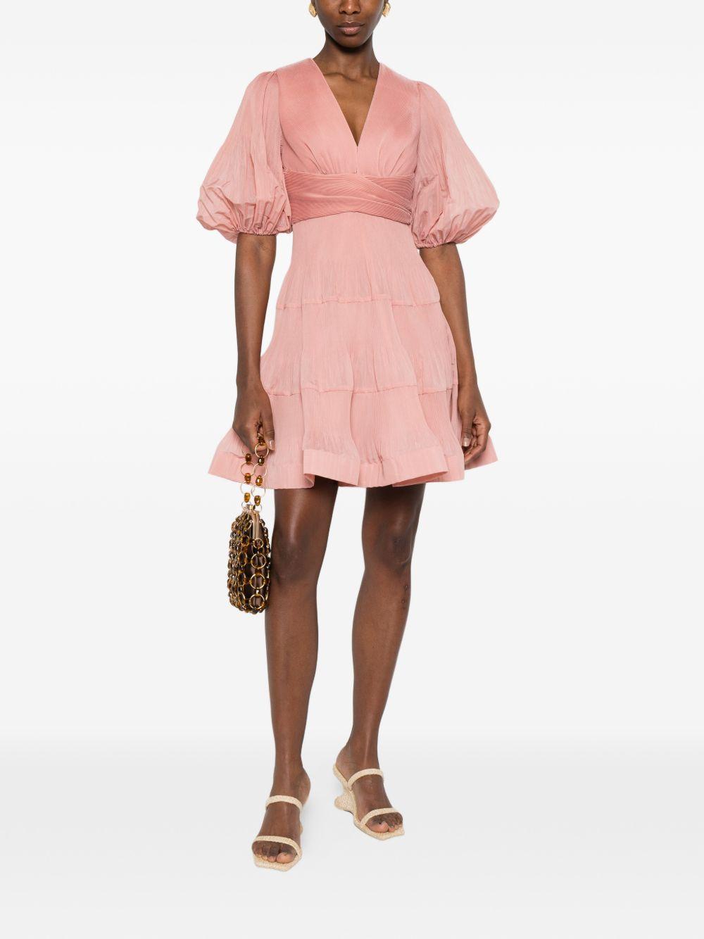 Pleated mini dress 3904DS26R DPI ZIMMERMANN