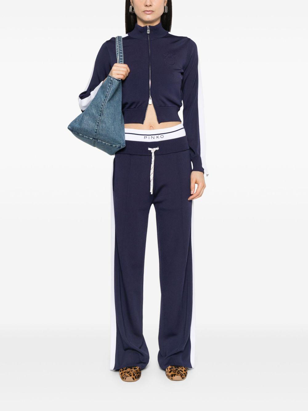 Logo-waistband track pants<BR/><BR/><BR/> 104888 A2FQEZ1 PINKO