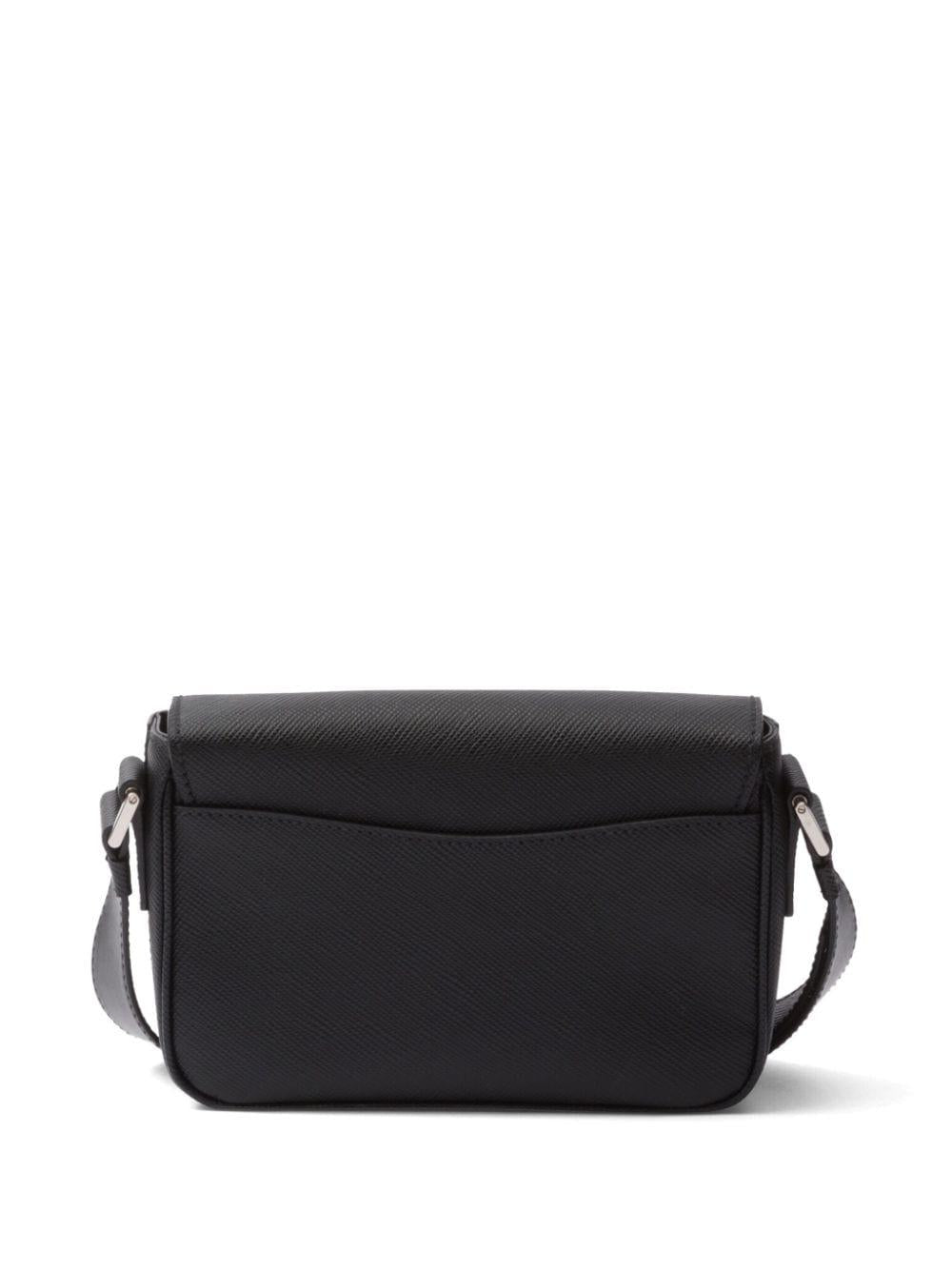 Saffiano enamel triangle logo flap shoulder bag<BR/><BR/><BR/> 2VD065 2FADF0002 PRADA