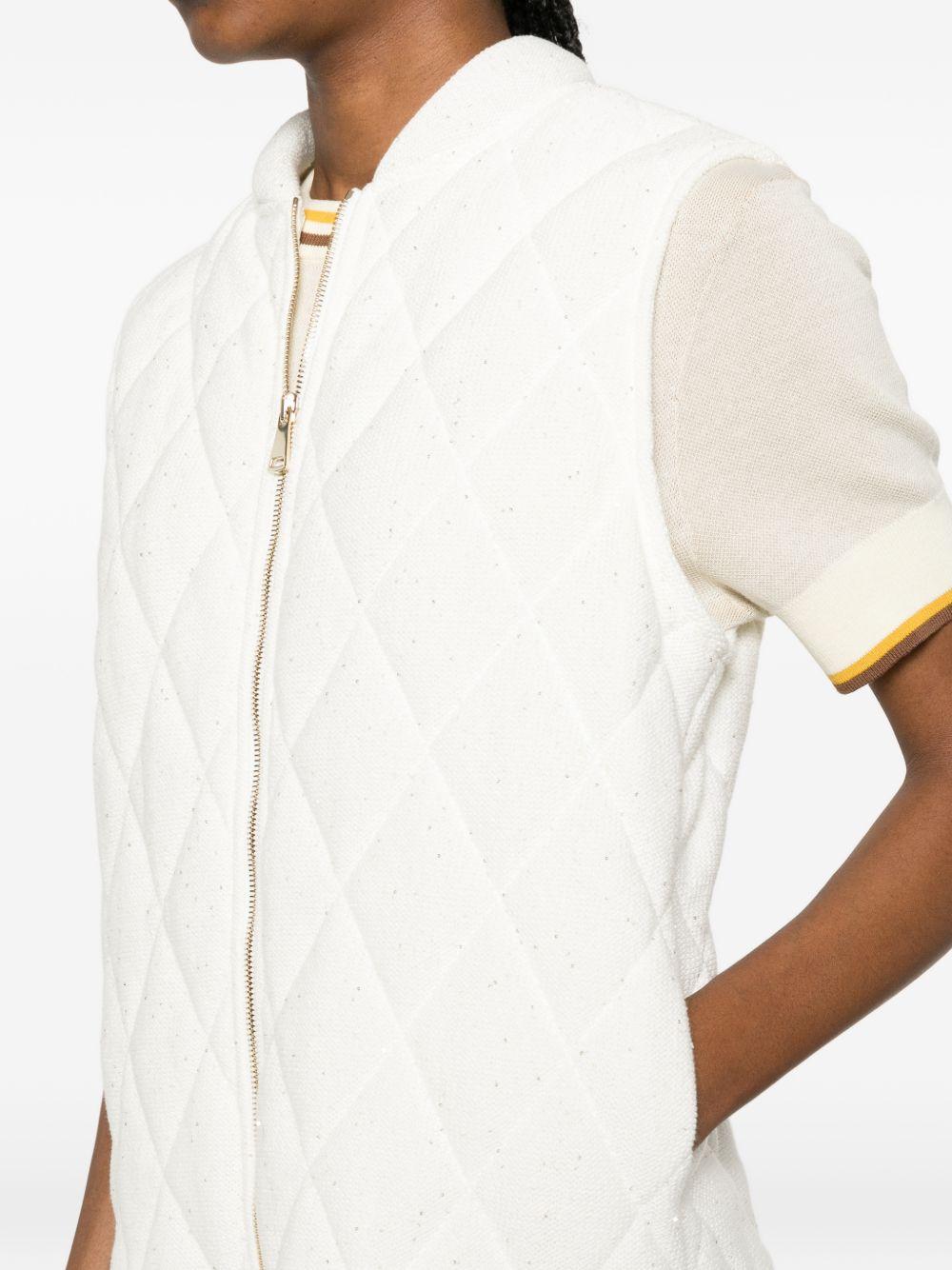 quilted zip vest CTD266F229D273 0142 FABIANA FILIPPI
