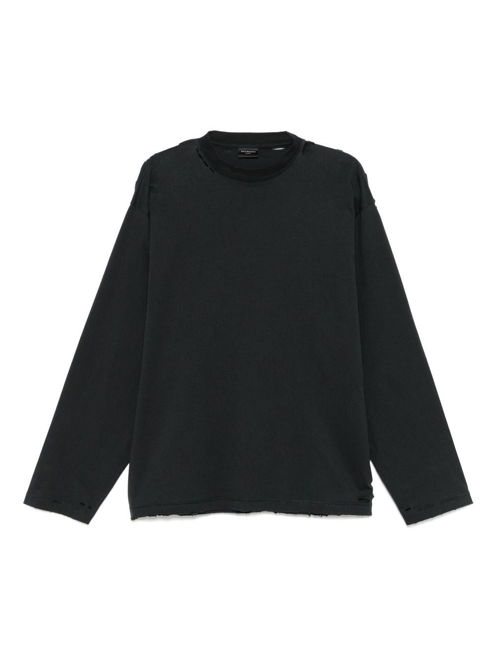 High neck T-shirt with logo 832432 TSVF98433 BALENCIAGA