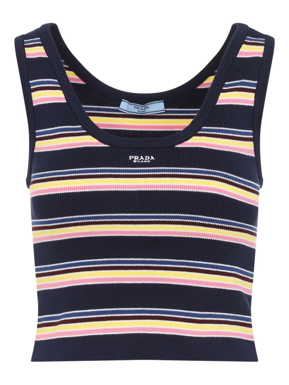 Striped tank top<BR/><BR/> P29B64 16V9F0008 PRADA