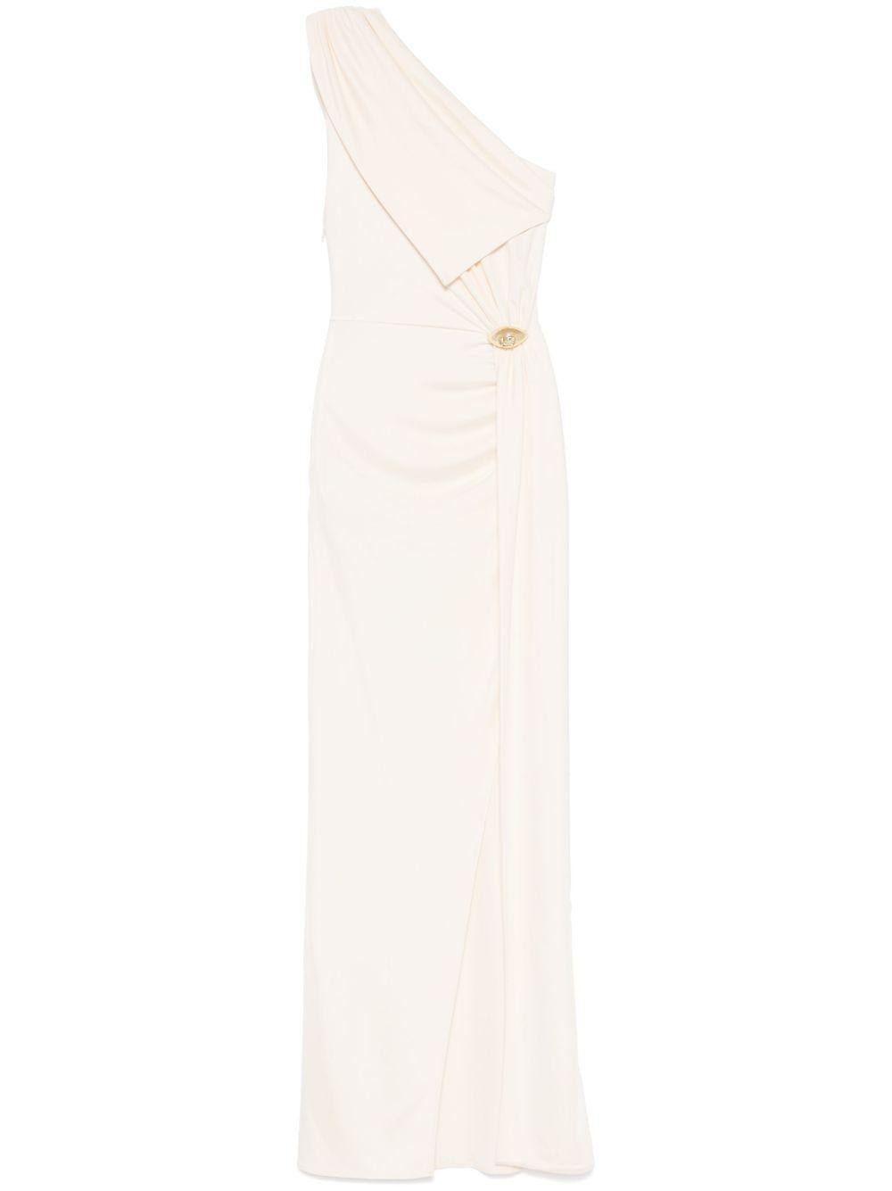 Red Carpet jersey asymmetric dress ABR0551E2 193 ELISABETTA FRANCHI