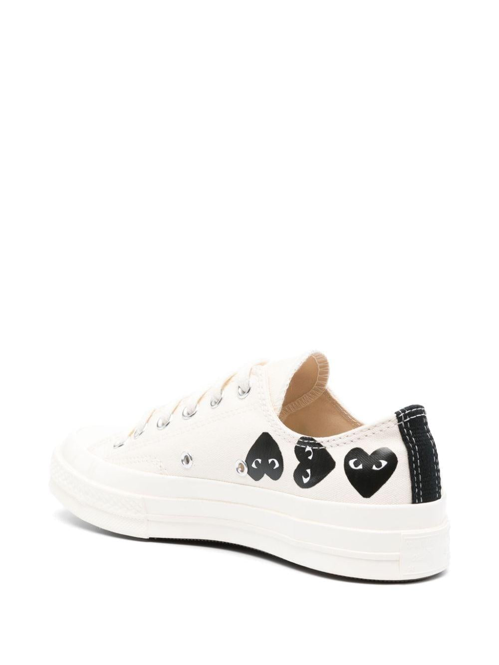Off-white/black canvas snakers AZK126 WHITE COMME des GARÇONS PLAY x Converse