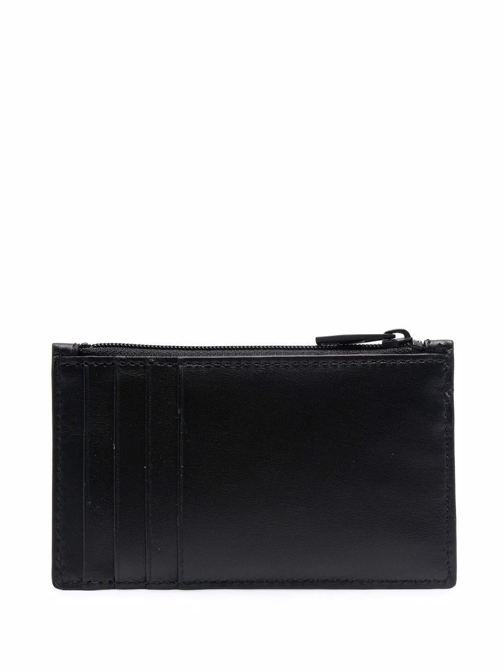 Logo-print leather wallet 683117 1NT0B1070 ALEXANDER MCQUEEN