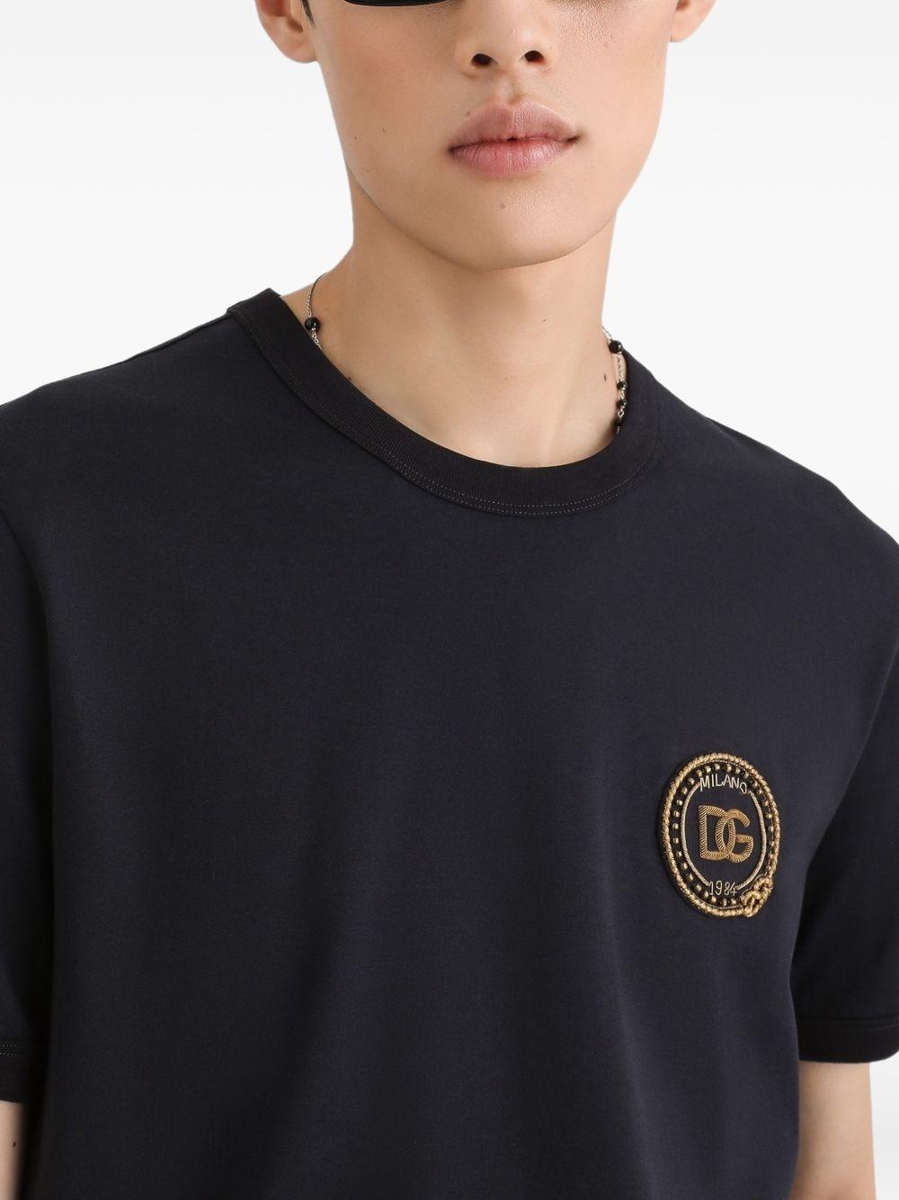Cotton t-shirt with patch G8PV1Z G7Q2NB0665 DOLCE & GABBANA