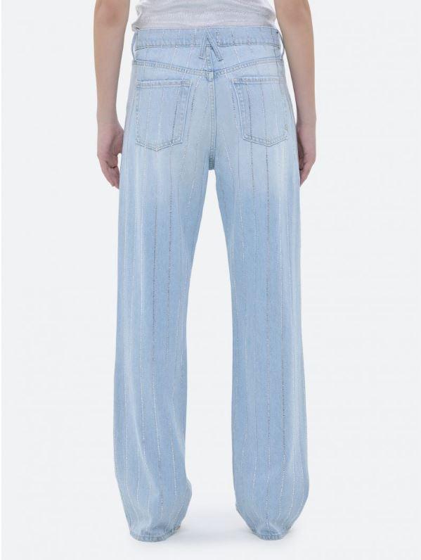 Mila straight-fit jeans with rhinestones 352P522 81 CYCLE
