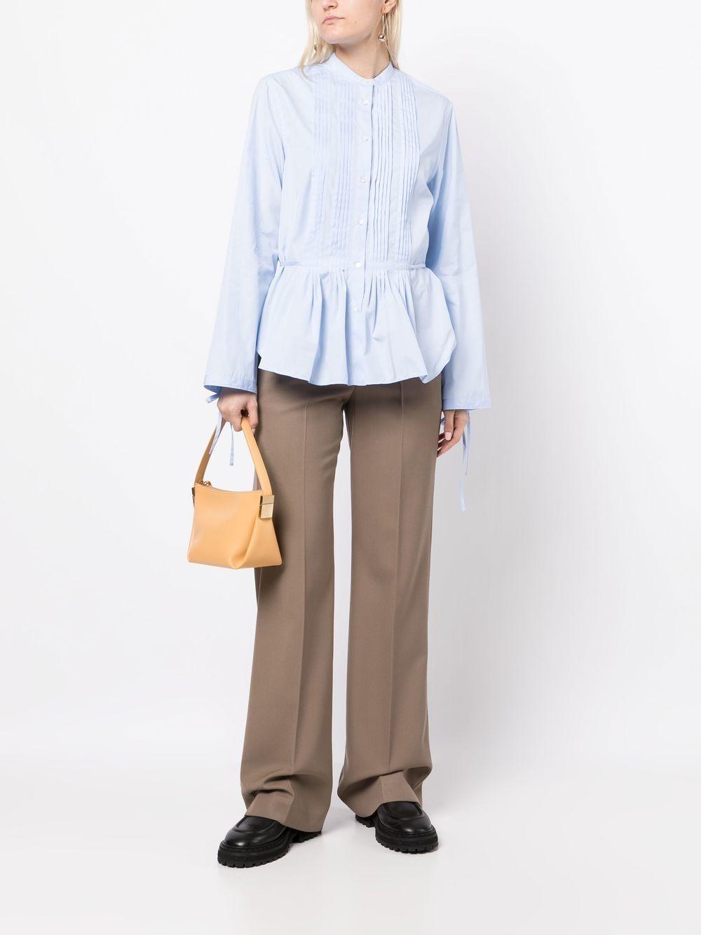 peplum button-up shirt S6_G_5446 C11807126 ASPESI