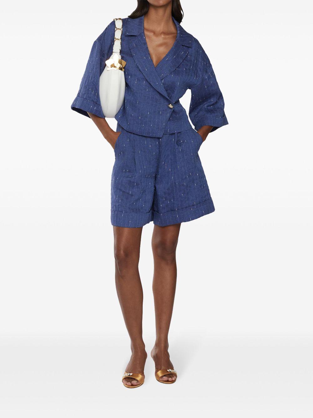 Chambray tailored shorts<BR/><BR/> 78AAD135 N0524247 GENNY
