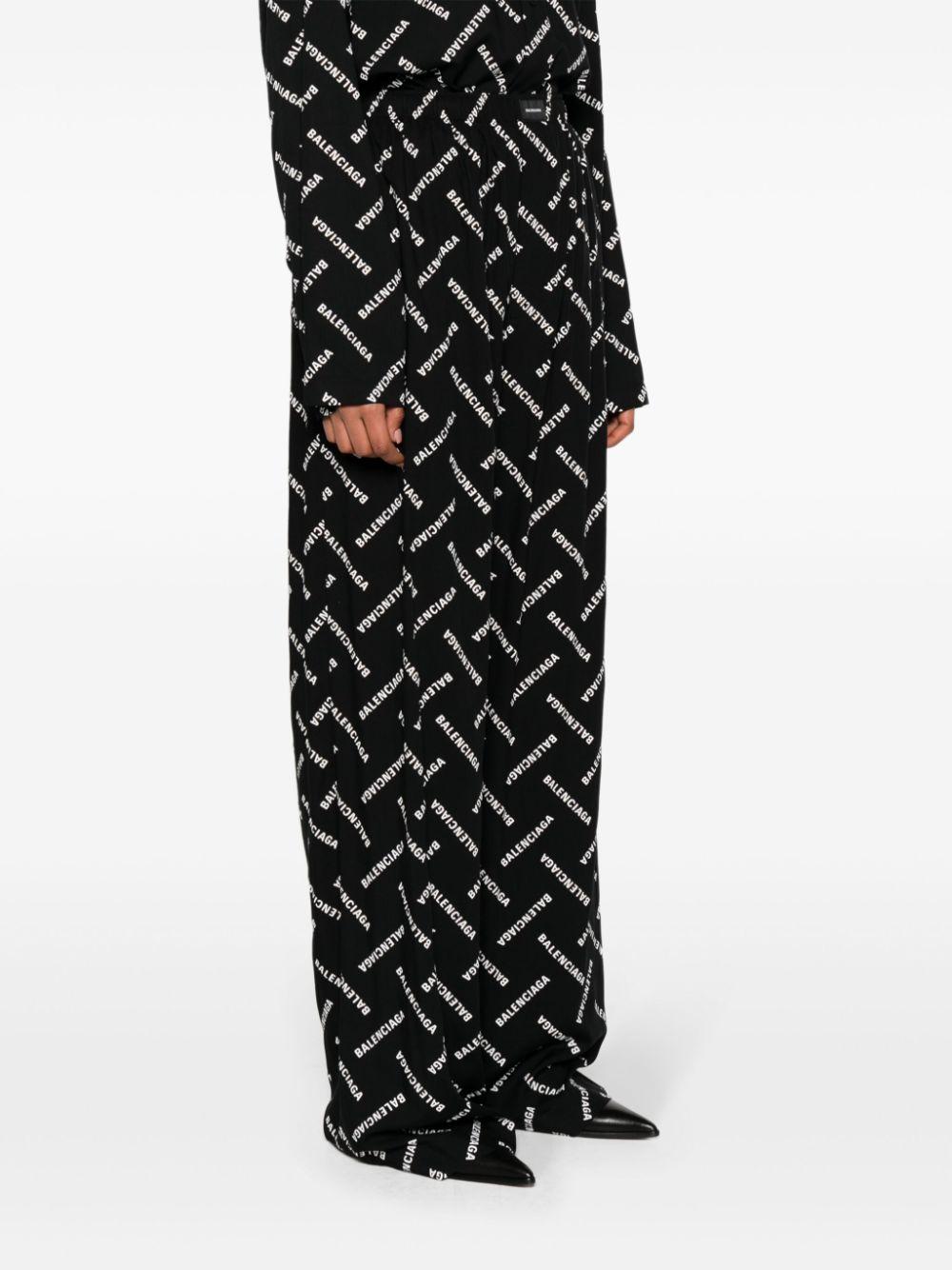 Logo print poplin trousers 659026 TPLA51070 BALENCIAGA