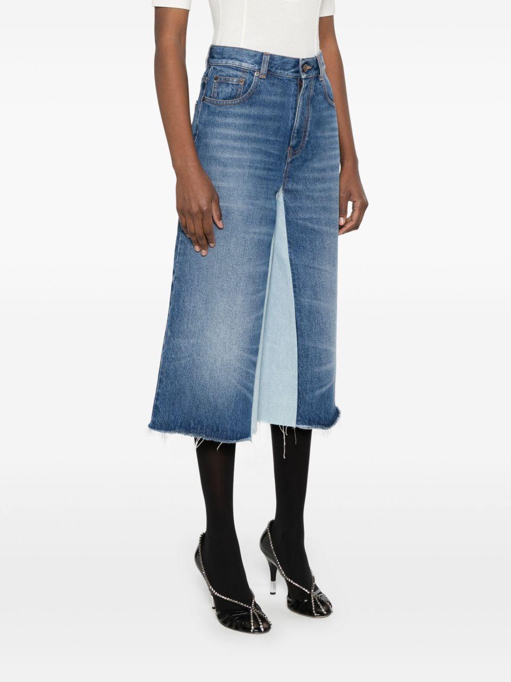 Patchwork denim shorts<BR/><BR/><BR/> CH25SDS02158 476 CHLOÉ