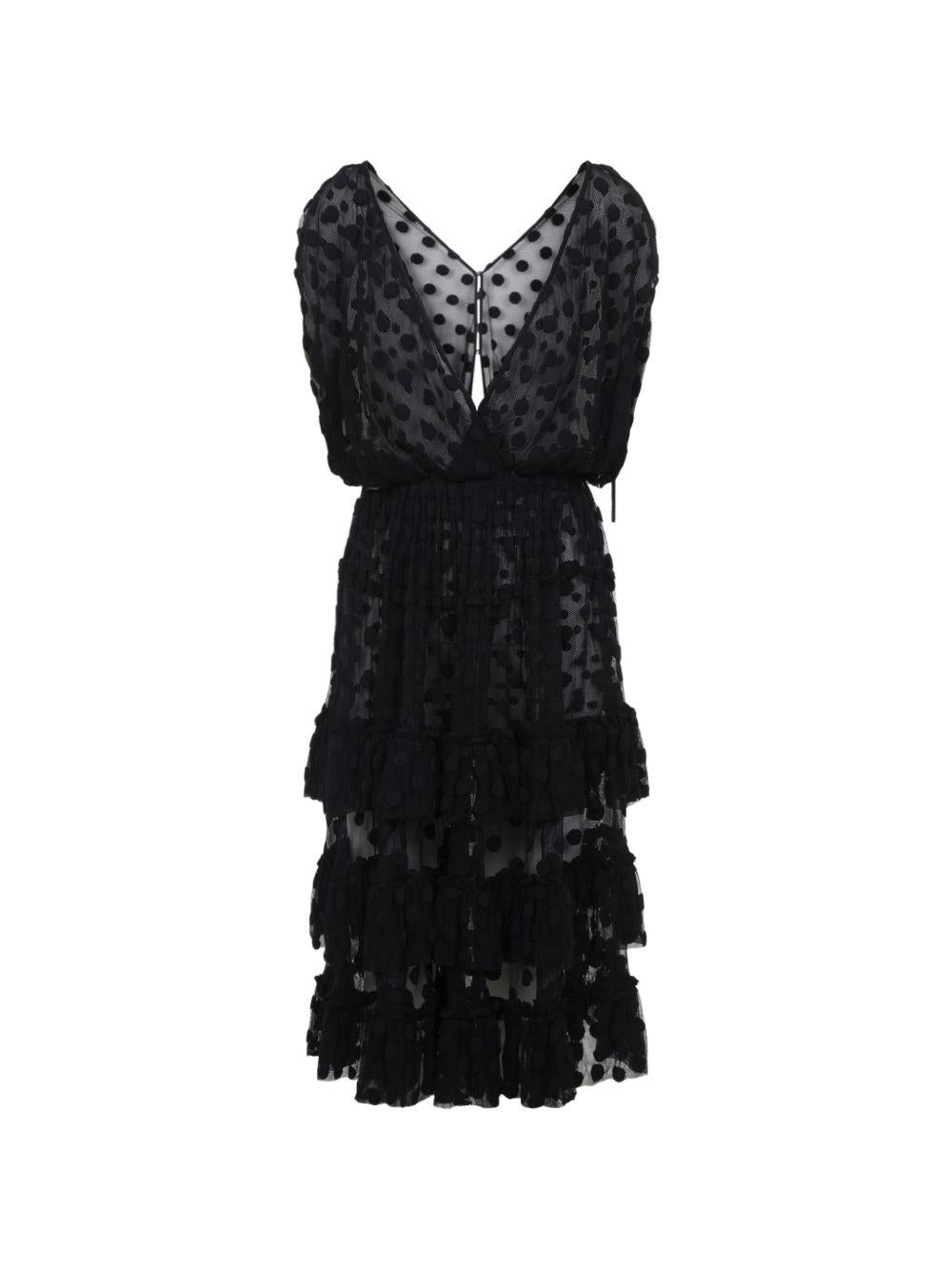 Ruffled mesh dress 011007 3291900 DRIES VAN NOTEN