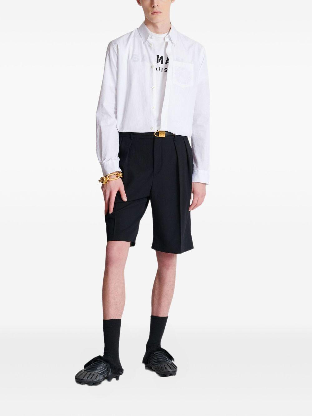 T-shirt with Balmain Paris print FH1EG000BB73 GAB BALMAIN