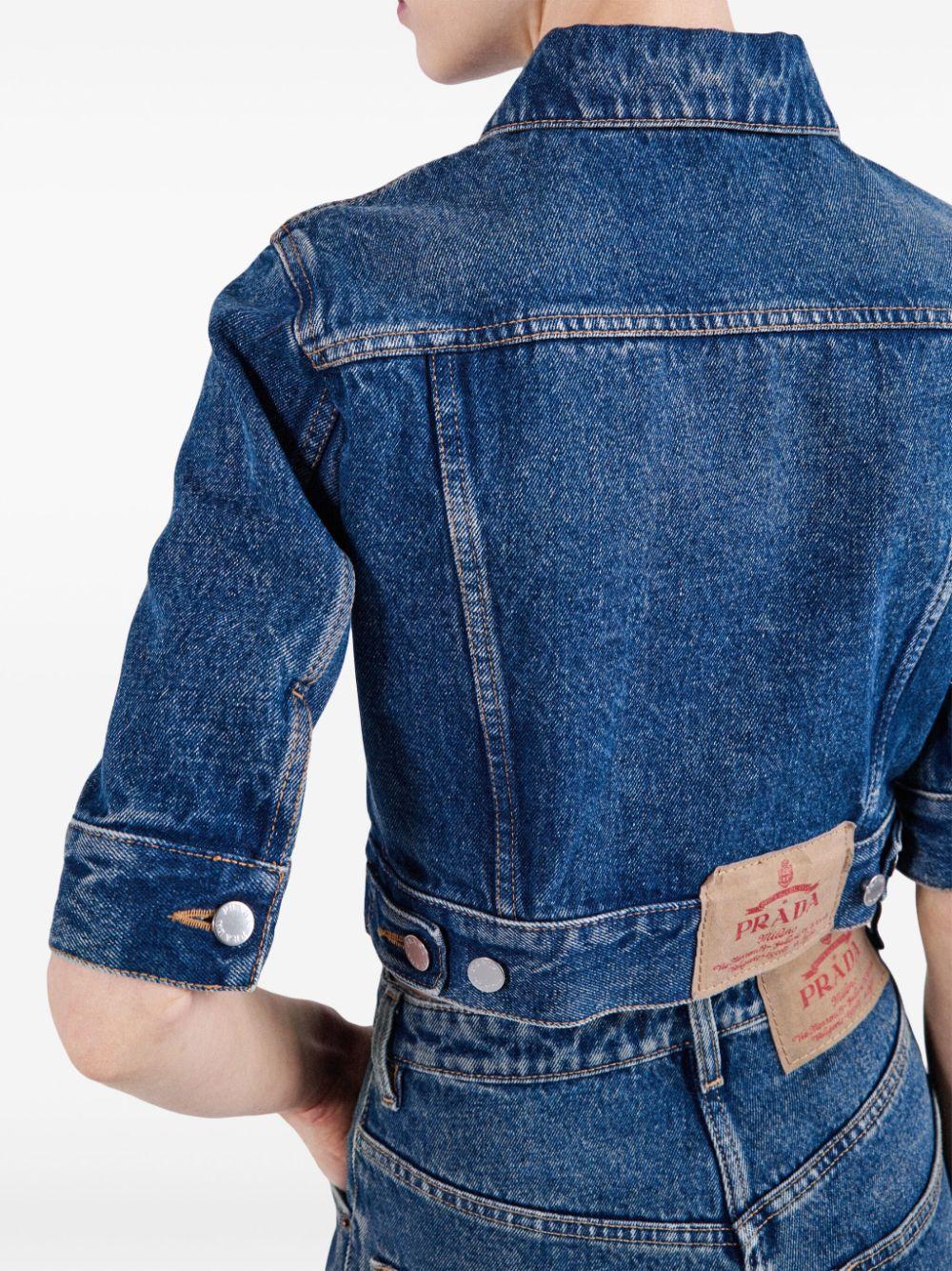 Denim blouson<BR/><BR/><BR/> GFB316 12OYF0008 PRADA