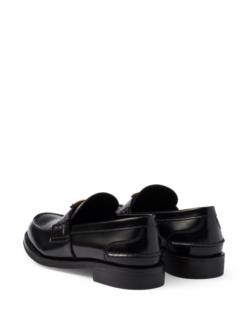 Brushed leather loafers<BR/><BR/> 1D813N 055F0002 PRADA