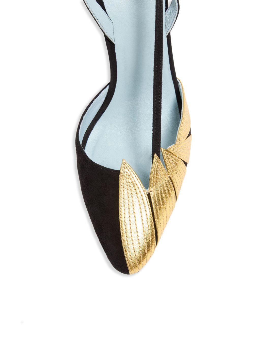 FOLIEFOLIAGE SUEDE SLINGBACK PUMP <BR/> 6W0S0LX2KMN DQL VALENTINO GARAVANI