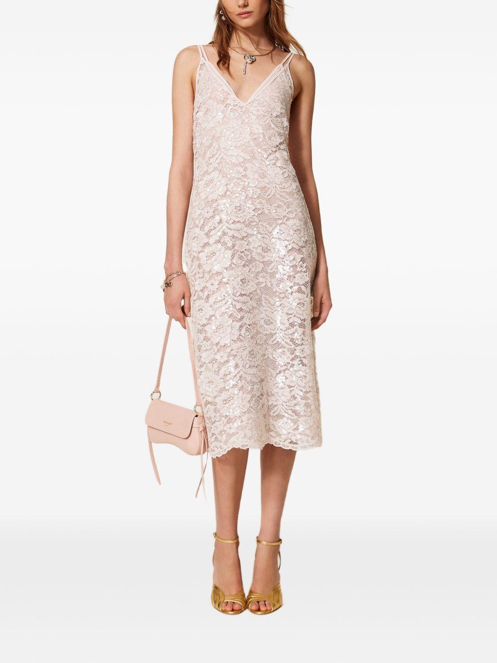 Midi lace dress with sequins 261TP2630 S2154700570 TWINSET