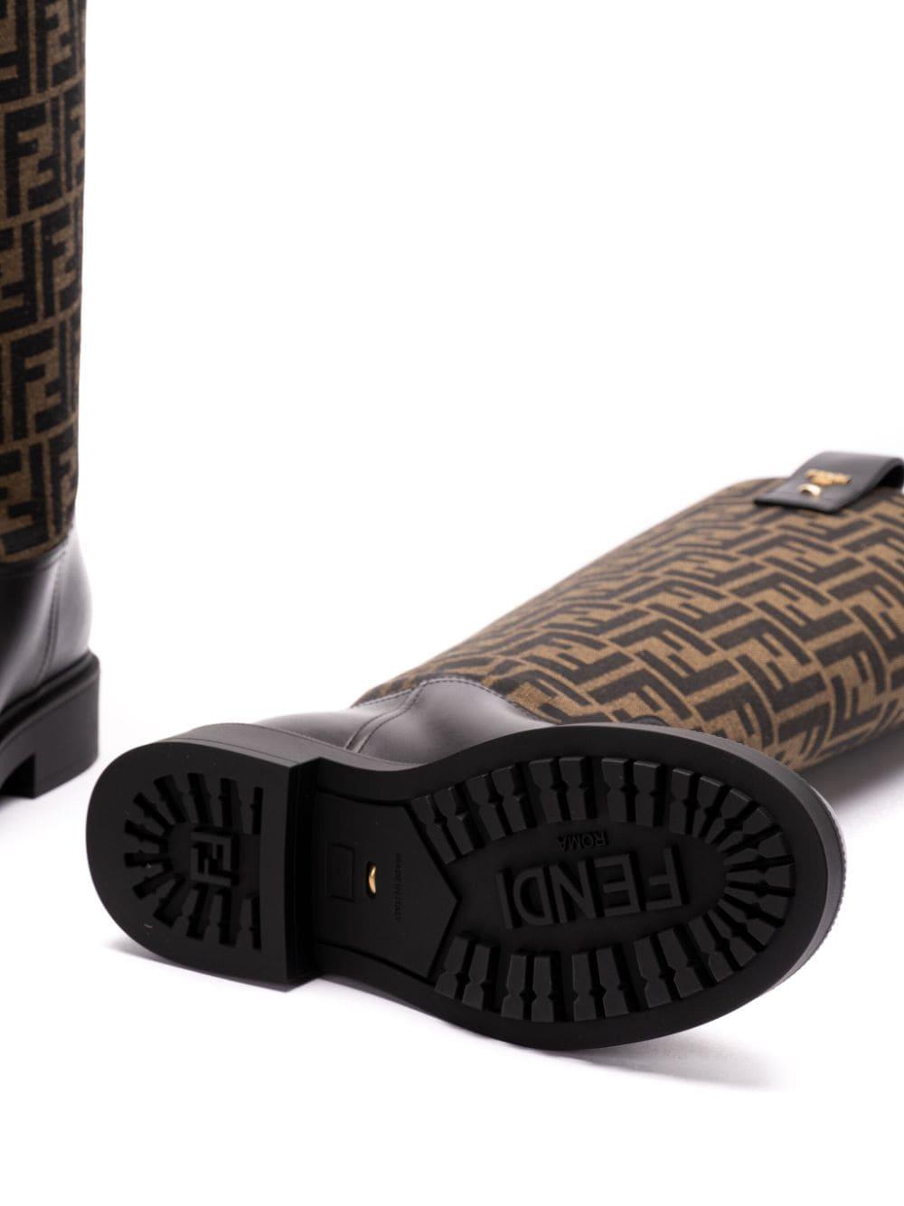 FF jacquard boots 8W8574 AHGYF0PMM FENDI