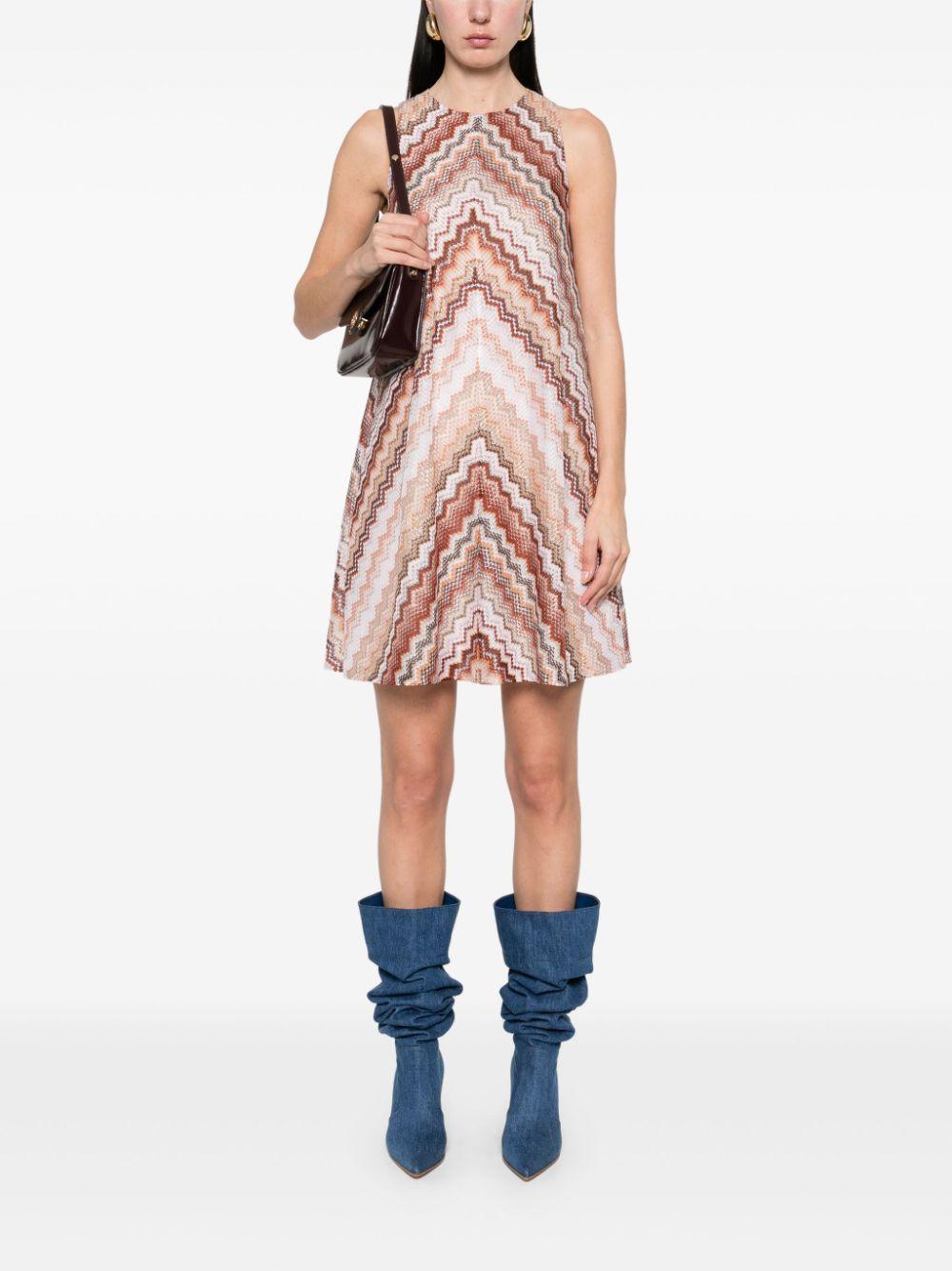 A-line zigzag patterned dress<BR/><BR/> DS25SG1L BR00ZVS10BB MISSONI