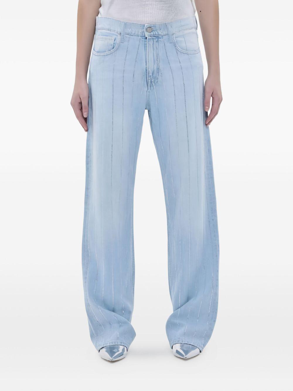 Mila straight-fit jeans with rhinestones 352P522 81 CYCLE
