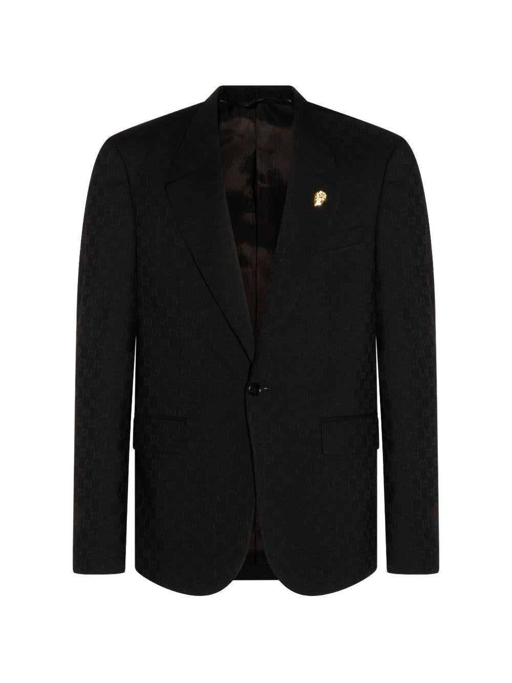 Single-breasted GG wool jacket 864110 ZAUP11000 GUCCI
