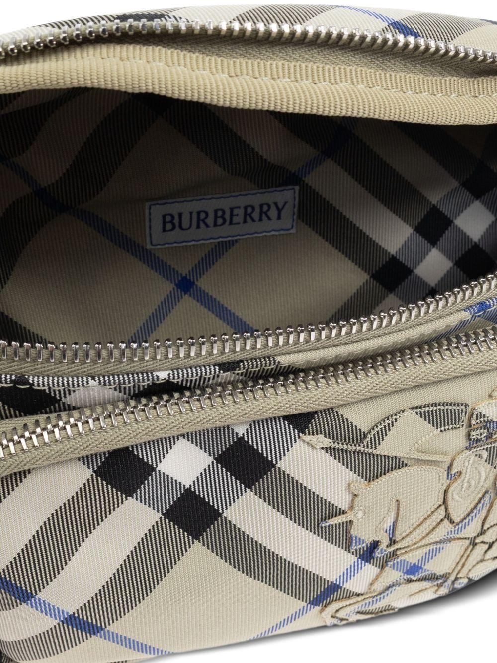 Checked belt bag<BR/><BR/> 8106716 B9629 BURBERRY