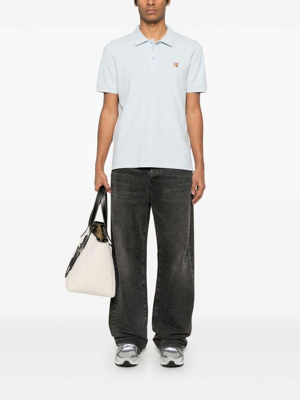 Fox Head Patch polo shirt<BR/><BR/><BR/> LM00208KJ7002 0072 MAISON KITSUNÉ