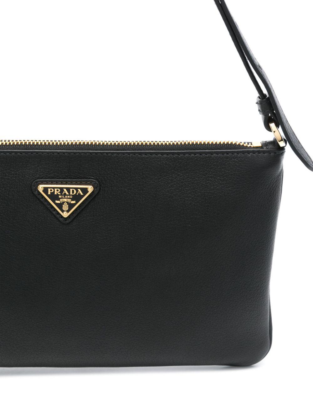 Triangle-logo shoulder bag<BR/><BR/><BR/> 1BC238 2CYSF03BH PRADA