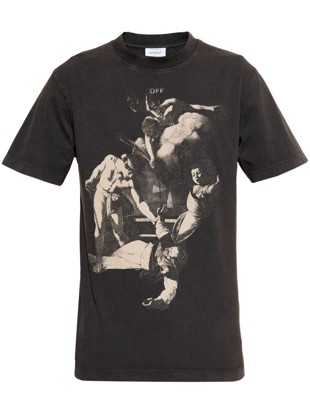 Printed T-shirt<BR/><BR/><BR/> OMAA027S25JER00E 1361 OFF-WHITE