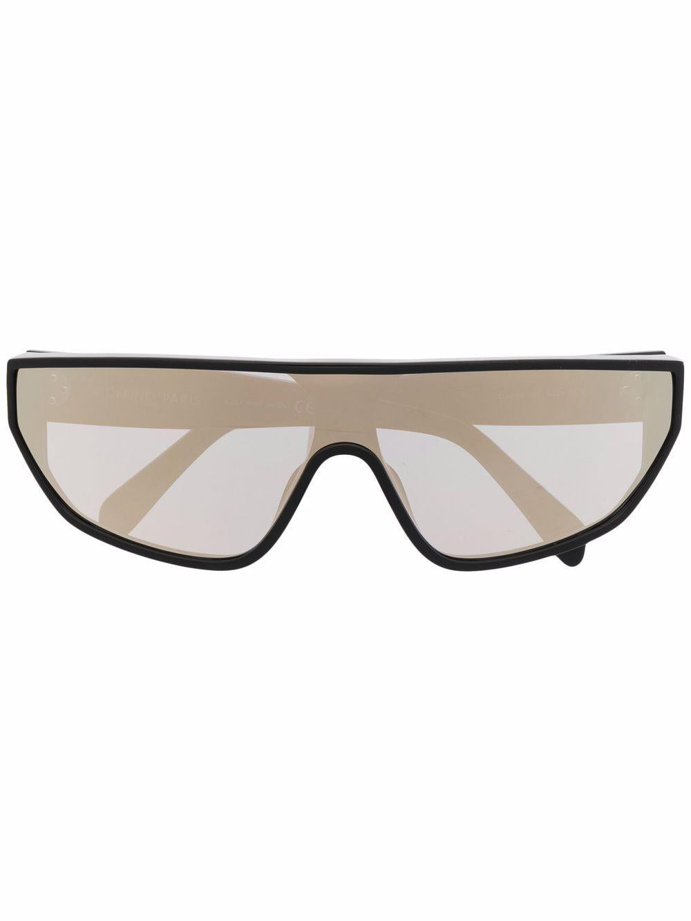 Black Frame 32 Acetate Sunglasses with mirrored lenses 4S195CPLM 38NO CÉLINE