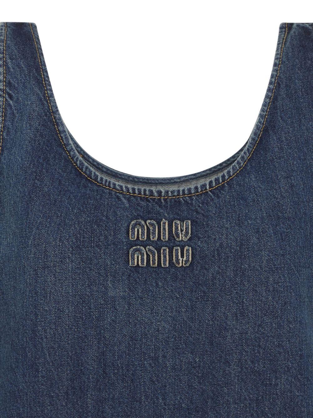 Denim dress<BR/><BR/><BR/> GWA219 1568F0008 MIU MIU