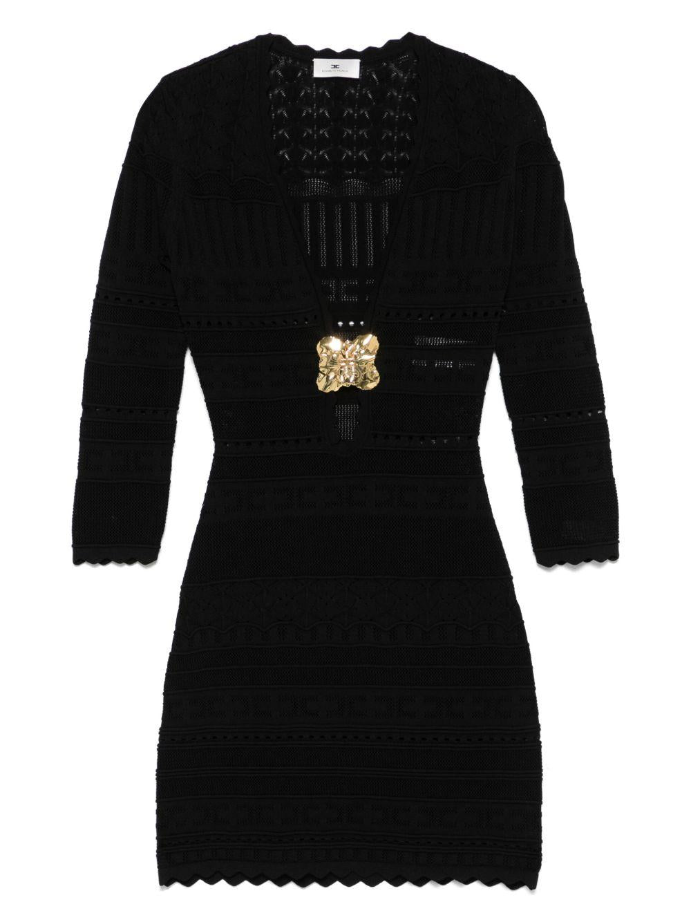 Knitted mini dress<BR/><BR/> AM74S52E2 110 ELISABETTA FRANCHI