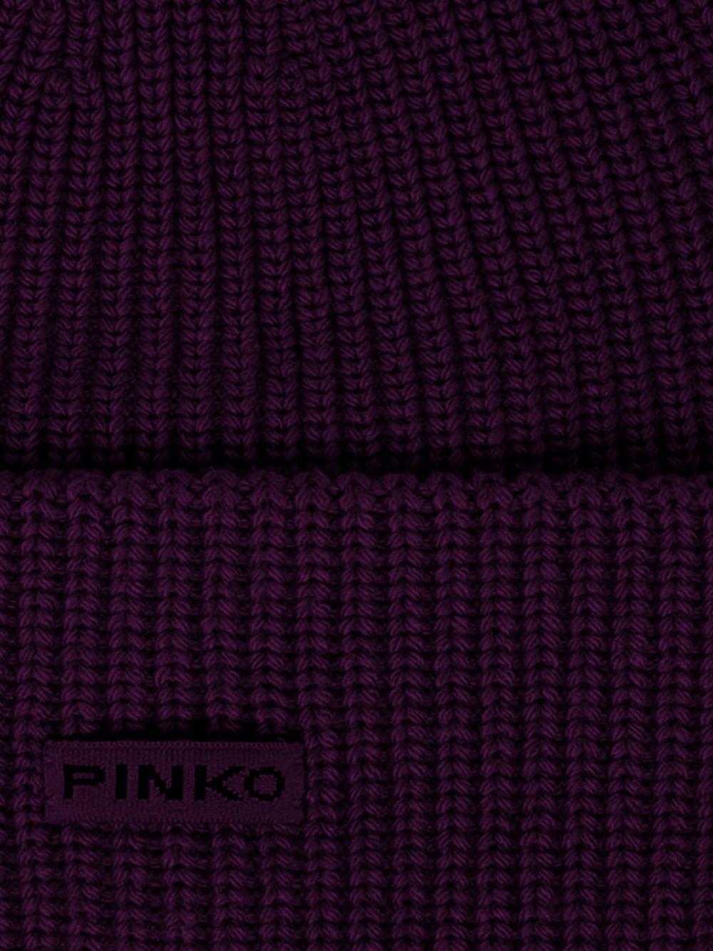 Logo patch beanie 105993 A2Z4R57 PINKO