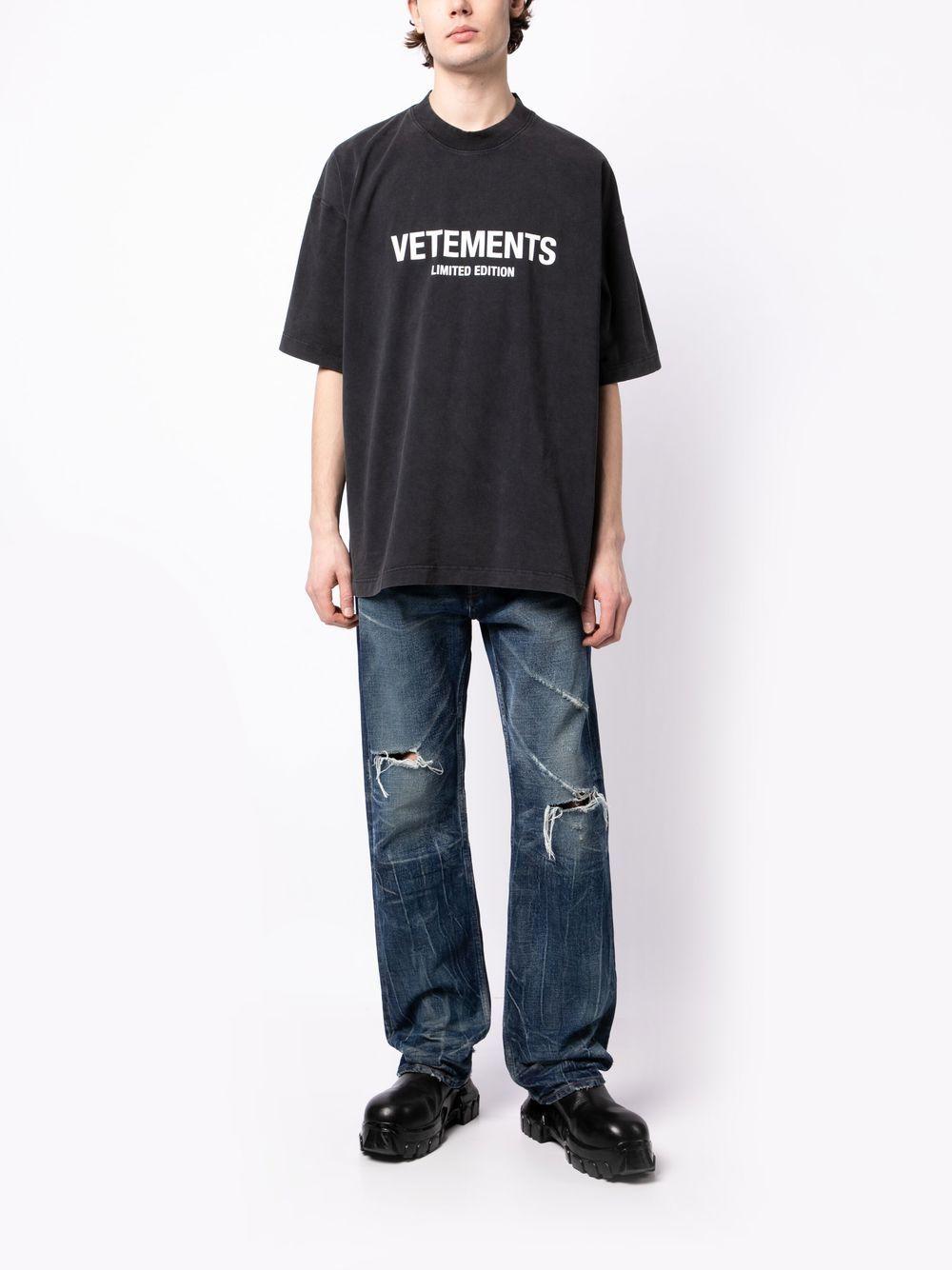 Logo-print T-shirt UE63TR720X WASHED VETEMENTS