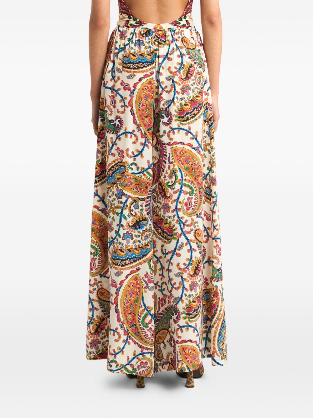 PALAZZO TROUSERS WITH BELT AND FLORAL PAISLEY PATTERN WRPA0013 AKF33X0801 ETRO