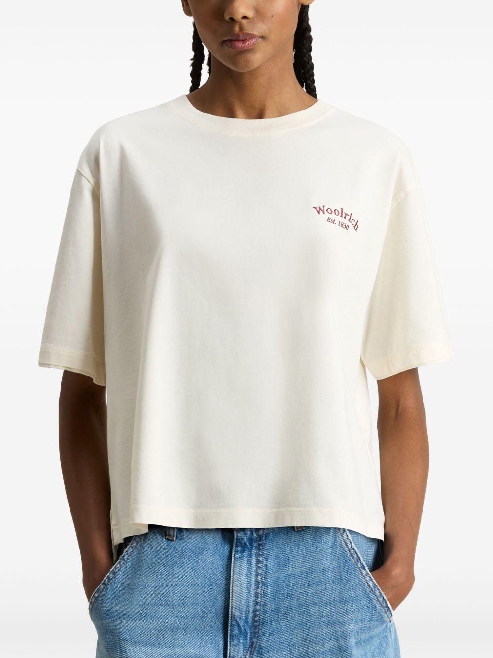 Cotton t-shirt<BR/><BR/><BR/> CFWWTE0101FRUT3855 8887 WOOLRICH