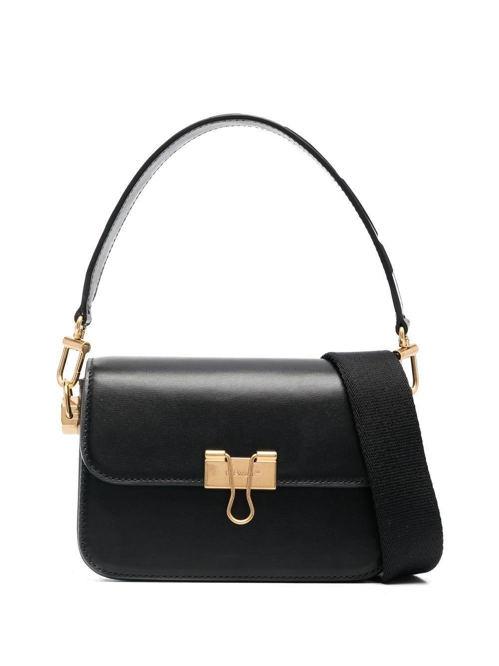 Small Binder shoulder bag<BR/><BR/><BR/> OWNN118S23LEA001 1000 OFF-WHITE