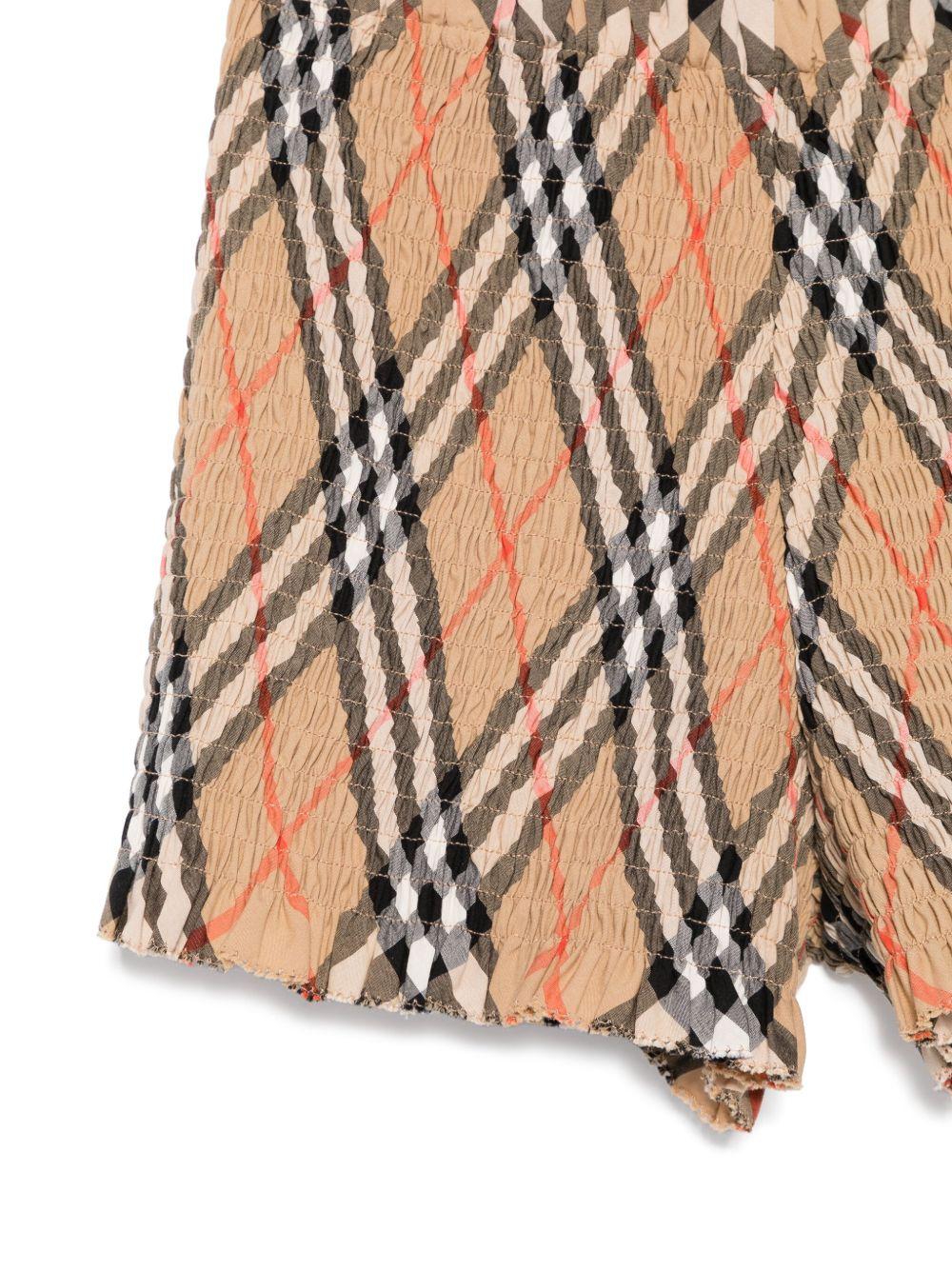 Checked cotton shirt<BR/><BR/><BR/> 8100074 B9368 BURBERRY KIDS