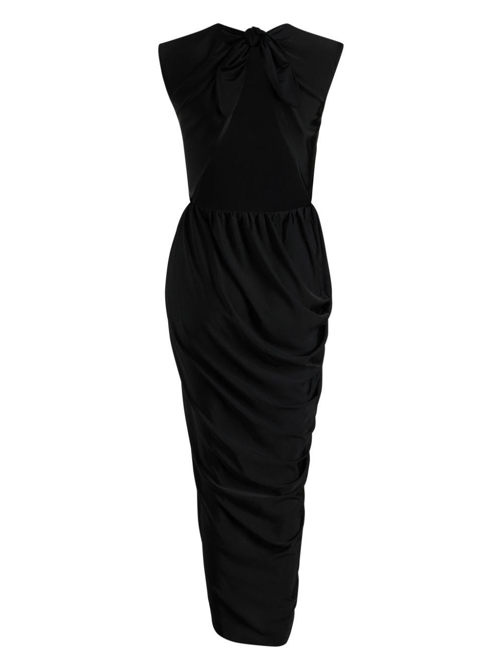 Open-back midi dress<BR/><BR/><BR/> JE1479973 999B PATOU