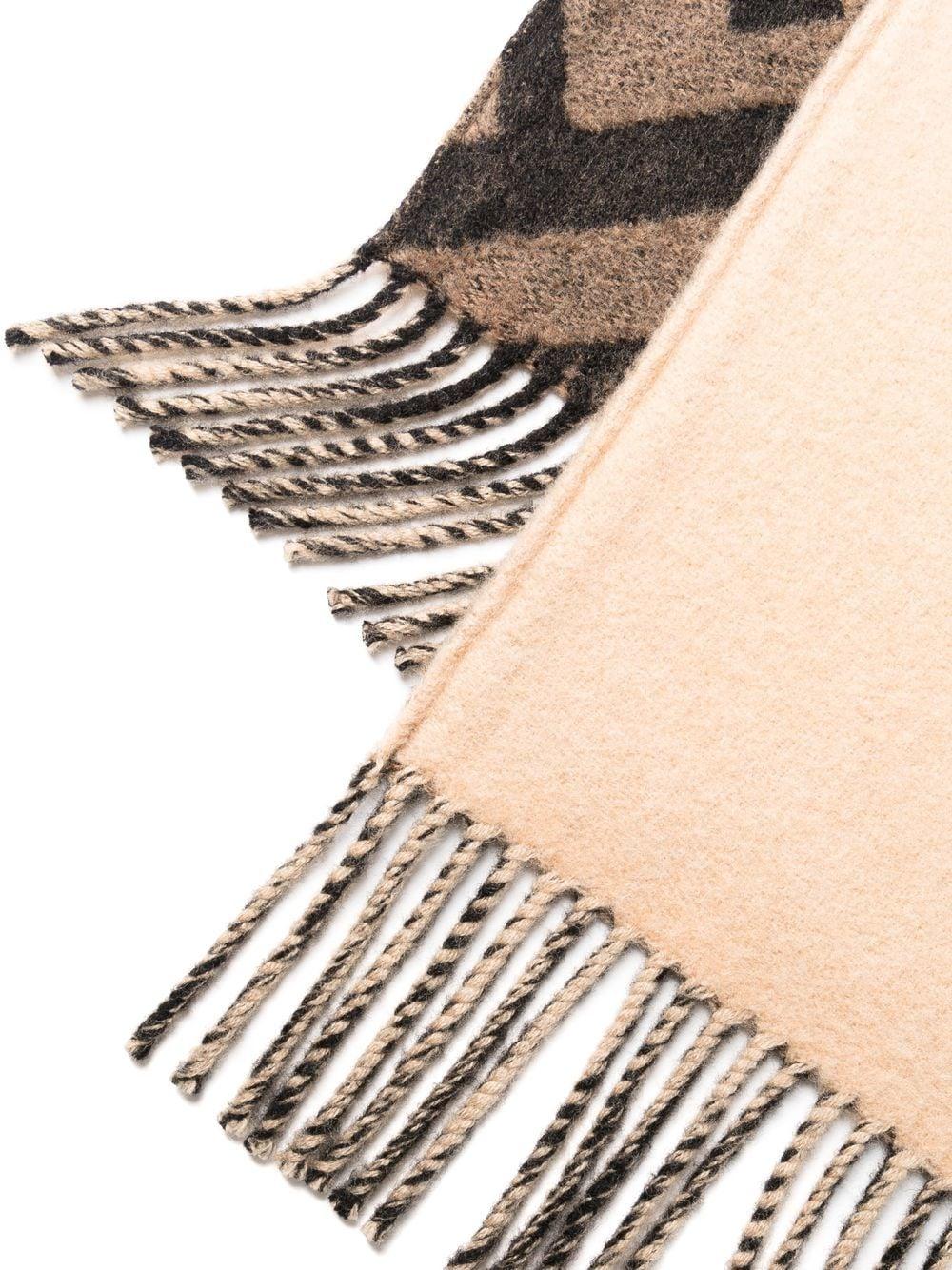 Double-fast poncho with fringes FXX715 AEOWF0DKM FENDI